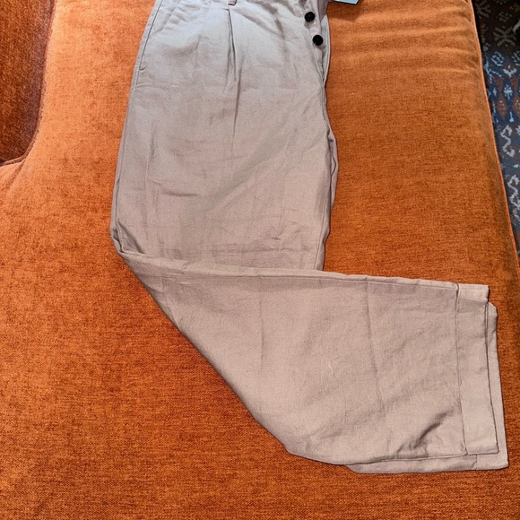 All Saints Men's Pleated Baggy Pants - Picture 2 of 6